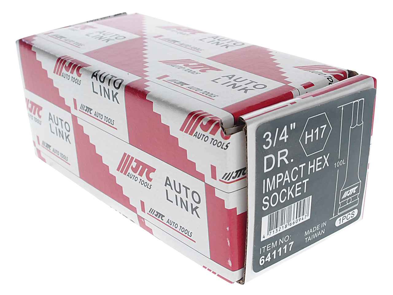 Бита-головка 3/4" HEX Н17 ударная L=100мм JTC фото, характеристики