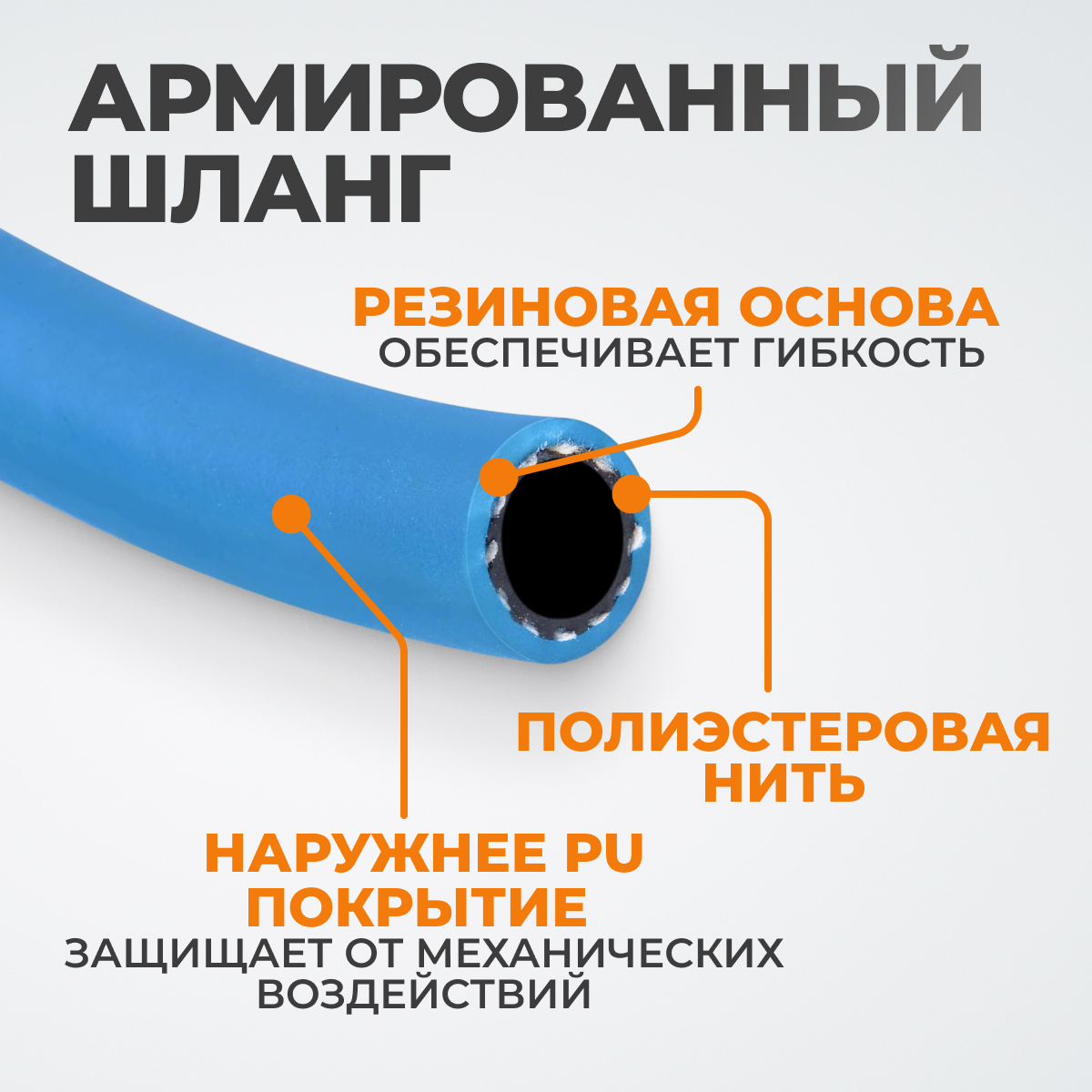 WDK-65723 Катушка со шлангом 8х12 мм, 30 м фото, характеристики