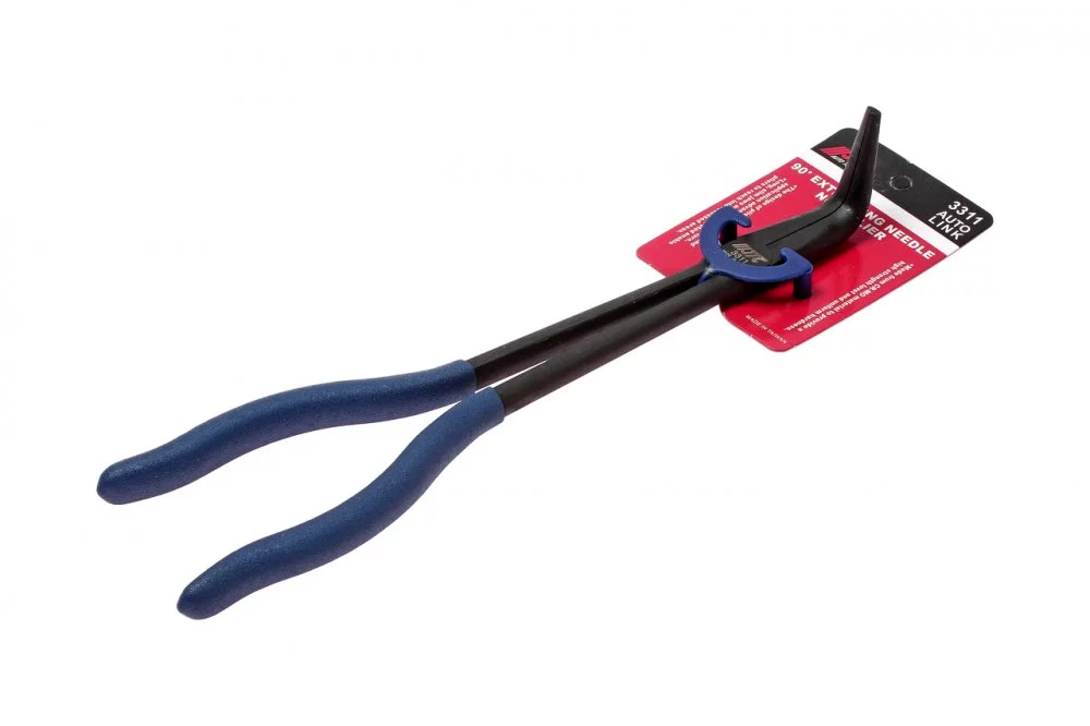 Тонкогубцы 280мм изогнутые 90град. с удлиненными рукоятками JTC купить в ПРОМКОРП