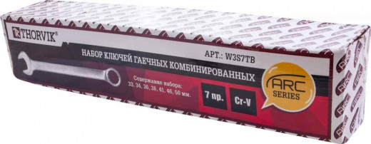 W3S7TB Набор ключей гаечных комбинированных серии ARC в сумке, 33-50 мм, 7 предметов фото, характеристики