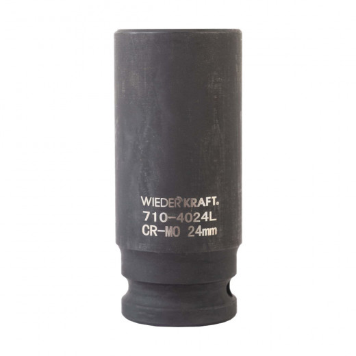 WDK-710-4024L Головка торцевая ударная глубокая 1/2", 6 граней, 24 мм фото, характеристики