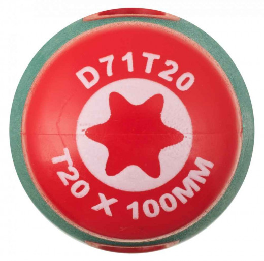 D71T20 Отвертка стержневая TORX® ANTI-SLIP GRIP, T20х100 фото, характеристики