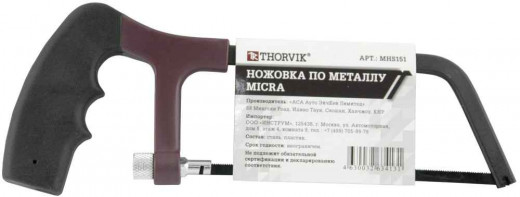 MHS151 Ножовка по металлу MIСRA, 150 мм фото, характеристики