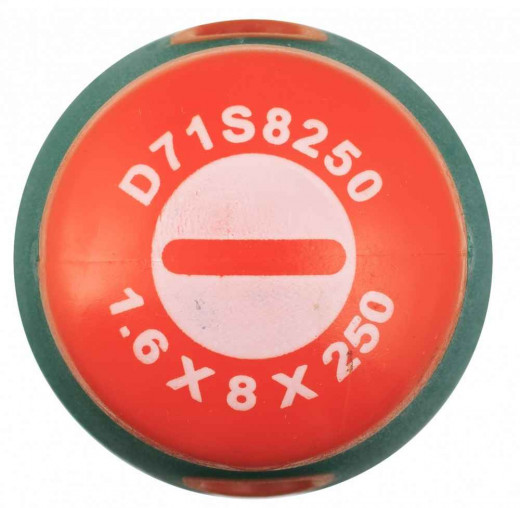 D71S8250 Отвертка стержневая шлицевая ANTI-SLIP GRIP, SL8.0х250 мм фото, характеристики