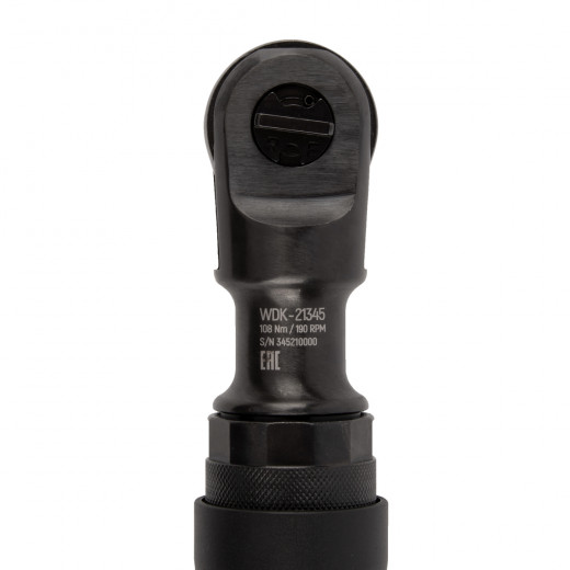WDK-21345 Пневматическая трещотка 3/8”, 108 Нм, усиленная фото, характеристики