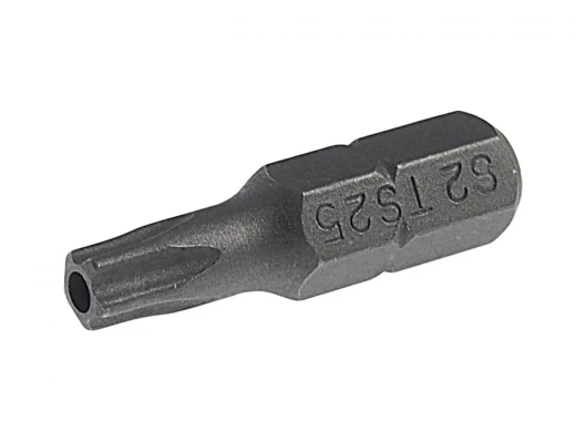 Бита TORX TS25Hх25мм 1/4" 5-ти гранная с отверстием JTC фото, характеристики