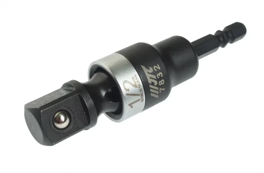 Адаптер 1/4"х1/2" (6.35мм) карданный под шуруповерт JTC фото, характеристики