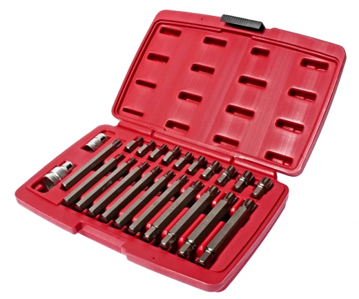Набор бит 1/2" 3/8" RIBE RM5-RM14 2 держателя 23 предмета в кейсе JTC фото, характеристики