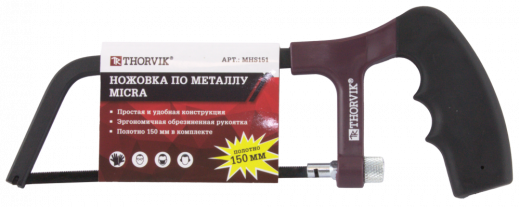 MHS151 Ножовка по металлу MIСRA, 150 мм фото, характеристики