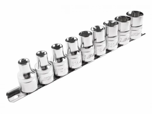 Набор головок торцевых 1/2" TORX Е10-Е24 9 предметов JTC фото, характеристики