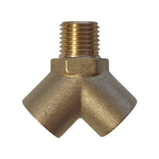 WDK-20FM Фитинг Y - образный, резьба 1/4" PT, F-M-F (внутренний/внутренний/внешний), латунь фото, характеристики