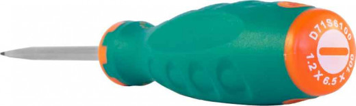 D71S6100 Отвертка стержневая шлицевая ANTI-SLIP GRIP, SL6.5х100 мм фото, характеристики