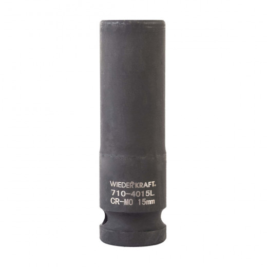 WDK-710-4015L Головка торцевая ударная глубокая 1/2", 6 граней, 15 мм фото, характеристики