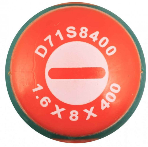 D71S8400 Отвертка стержневая шлицевая ANTI-SLIP GRIP, SL8.0х400 мм фото, характеристики