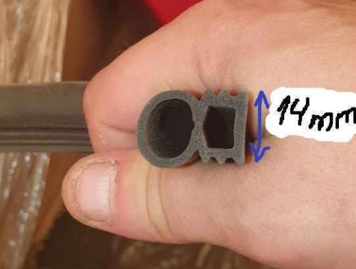 Уплотнитель для ворот 14mm (бухта 22,5м) Новые модели GUANGLI Уплотнитель для ворот 14mm (бухта 22,5м) Новые модели фото, характеристики
