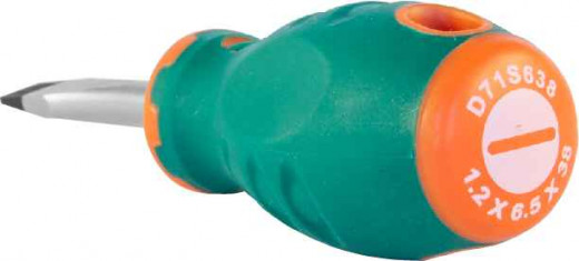 D71S638 Отвертка стержневая шлицевая ANTI-SLIP GRIP, SL6.5х38 мм фото, характеристики