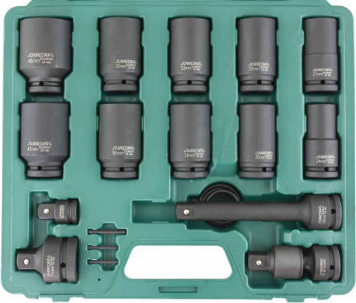 S03AD6120S Набор головок торцевых ударных глубоких 3/4"DR, 24-46 мм, 20 предметов фото, характеристики
