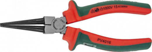 PV4016 Круглогубцы диэлектрические с двухкомпонентными рукоятками, 160 мм фото, характеристики