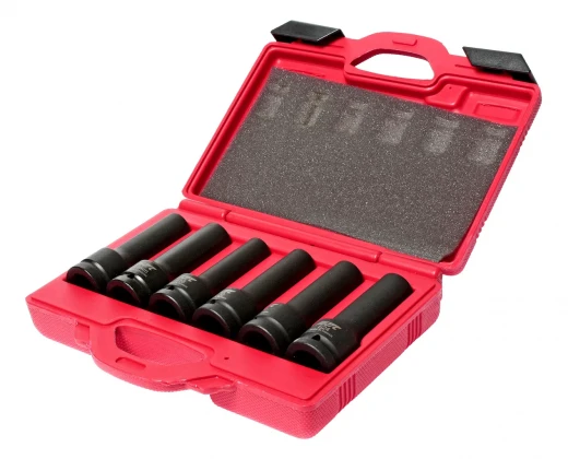 Набор головок торцевых 3/4" TORX (E18-E24) 12-ти гран. (17-19мм) ударных глубоких L=110мм 6 пр. JTC фото, характеристики
