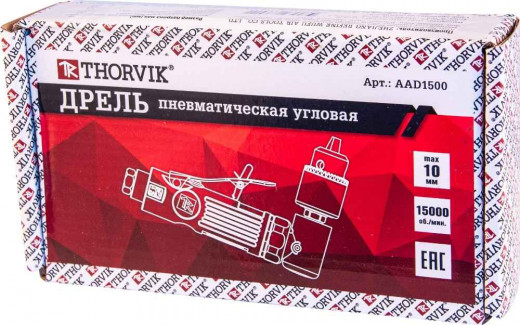 AAD1500 Дрель пневматическая угловая 15000 об/мин., патрон 1-10 мм фото, характеристики