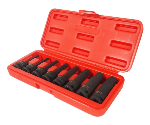 Набор бит-головок 1/2" HEX H5-19ммх78мм ударных 8 предметов в кейсе JTC фото, характеристики