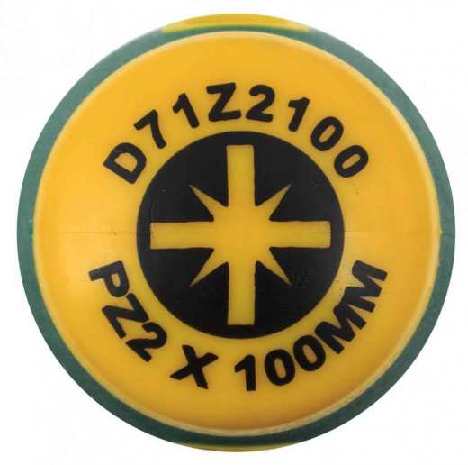 D71Z2100 Отвертка стержневая POZIDRIV® ANTI-SLIP GRIP, PZ2x100 фото, характеристики