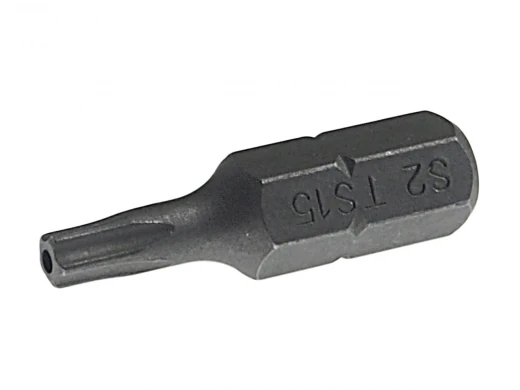Бита TORX TS15Hх25мм 1/4" 5-ти гранная с отверстием JTC фото, характеристики