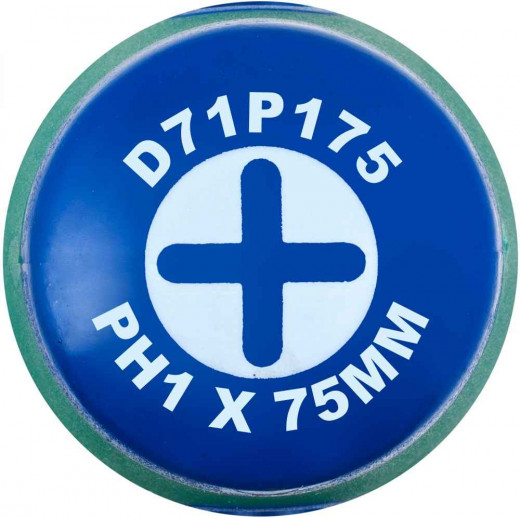 D71P175 Отвертка стержневая крестовая ANTI-SLIP GRIP, PH1х75 мм фото, характеристики