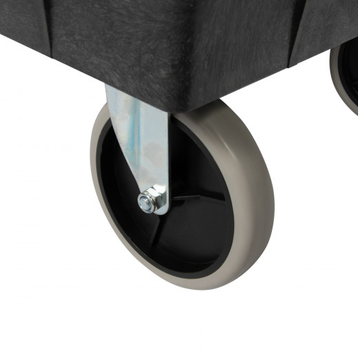 OPT-608S Тележка пластиковая, 2 полки, удлиненная фото, характеристики