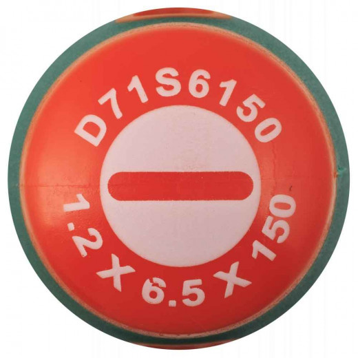 D71S6150 Отвертка стержневая шлицевая ANTI-SLIP GRIP, SL6.5х150 мм фото, характеристики