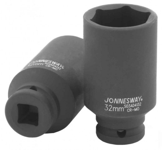 S03AD4132 Головка торцевая ударная глубокая 1/2"DR, 32 мм фото, характеристики