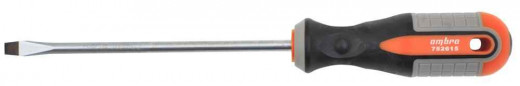752615 Отвертка стержневая шлицевая ROUND GRIP, SL6x150 мм фото, характеристики