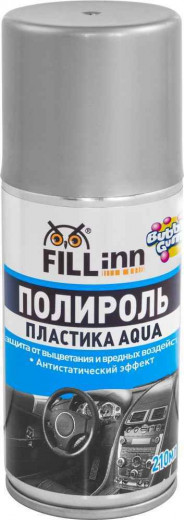 FL145 Полироль пластика AQUA (пенный, глянцевый) bubble gum, 210 мл (аэрозоль) фото, характеристики