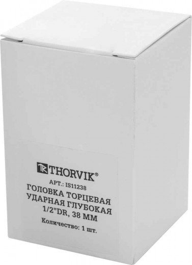 IS11238 Головка торцевая ударная глубокая 1/2"DR, 38 мм фото, характеристики