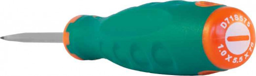 D71S575 Отвертка стержневая шлицевая ANTI-SLIP GRIP, SL5.5х75 мм фото, характеристики