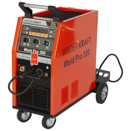 WELD Pro 300 (УЦЕНКА) Сварочный аппарат инверторный 300A, 380В MIG/MAG/MMA/Lift TIG с горелкой 24AK фото, характеристики