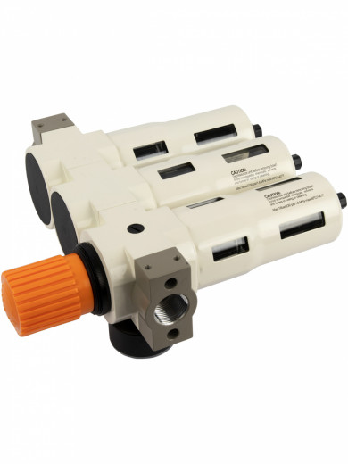 WDK-70760FA Блок подготовки воздуха 3/4", 16 бар, трехступенчатый с влагоотделителем 25-5-0.3 мк, автоматический сброс фото, характеристики