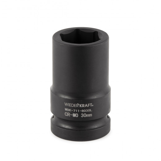 WDK-711-8030L Головка торцева ударная глубокая 1", 6 граней, 30 мм фото, характеристики