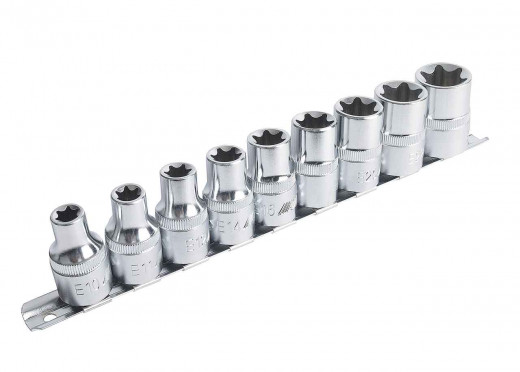 Набор головок торцевых 1/2" TORX Е10-Е24 9 предметов JTC фото, характеристики