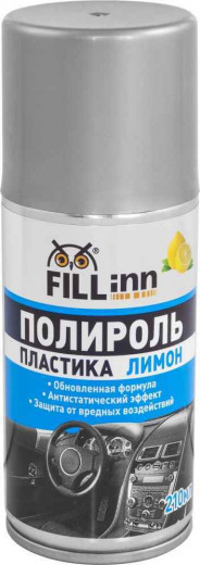 FL123 Полироль пластика для приборной панели (глянцевый) лимон, 210 мл (аэрозоль) фото, характеристики
