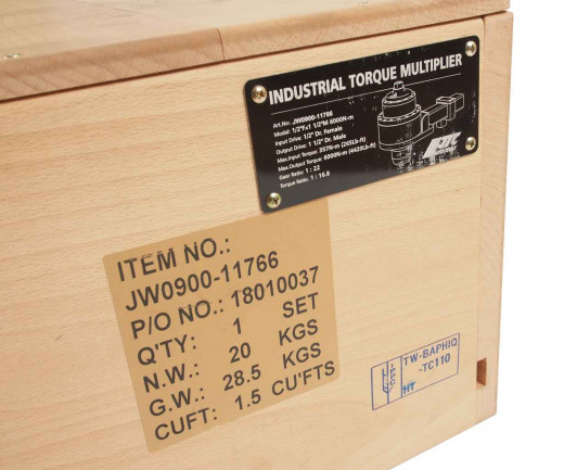 Мультипликатор 1/2"F x 1 1/2"M для усиления крутящего момента до 6000Нм JTC фото, характеристики