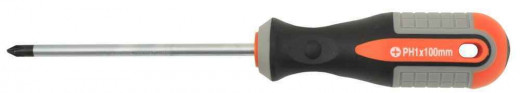 751110 Отвертка стержневая крестовая ROUND GRIP, PH1x100 мм фото, характеристики