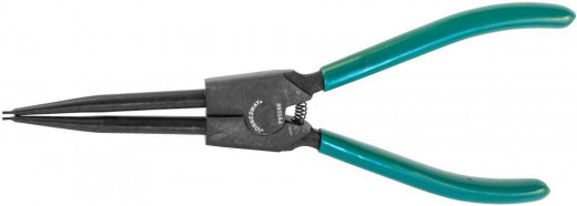 P9508B Щипцы прямые для стопорных колец удлиненные с ПВХ рукоятками, разжим, 215 мм, 10-32 мм фото, характеристики