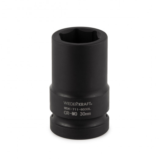 WDK-711-8030L Головка торцева ударная глубокая 1", 6 граней, 30 мм фото, характеристики