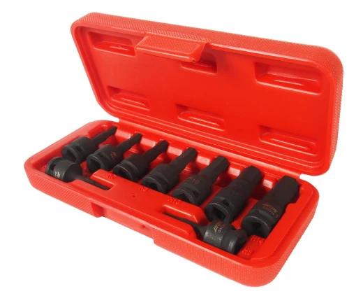 Набор бит-головок 3/8" HEX H3-14ммх52мм ударных 9 предметов в кейсе JTC фото, характеристики