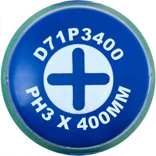 D71P3400 Отвертка стержневая крестовая ANTI-SLIP GRIP, PH3x400 мм фото, характеристики