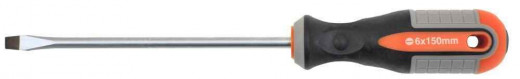 752615 Отвертка стержневая шлицевая ROUND GRIP, SL6x150 мм фото, характеристики