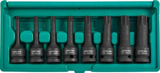 S06A408S Набор насадок торцевых TORX® 1/2DR", Т30-T80, 78мм, 8 предметов фото, характеристики