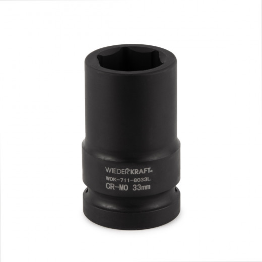 WDK-711-8033L Головка торцева ударная глубокая 1", 6 граней, 33 мм фото, характеристики