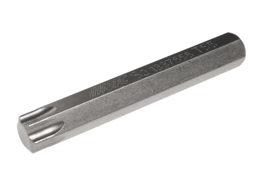 Бита TORX Т55х75мм 10мм удлиненная S2 JTC фото, характеристики
